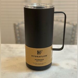 Hydraflow Parker Insulated Stainless Steel Black Tumbler, 25oz